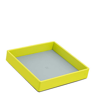 Кожена купа в цвят лайм Valet снимка