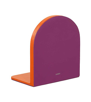 Кожен държач за книги в циклама и оранжево снимка