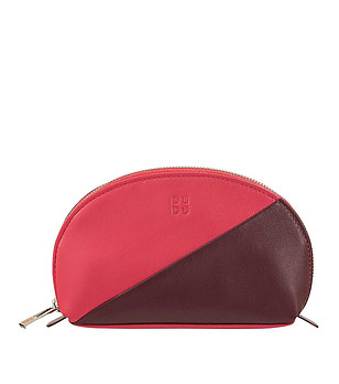 Кожен несесер в цвят малина и бургунд Segovia снимка