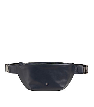 Тъмносиня мъжка кожена чанта Tenerife снимка