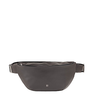 Тъмносива мъжка кожена чанта Tenerife снимка