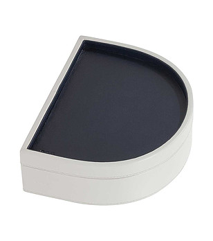 Кожена купа Valet 2в1 в перлен нюанс с акценти в сиво и синьо снимка