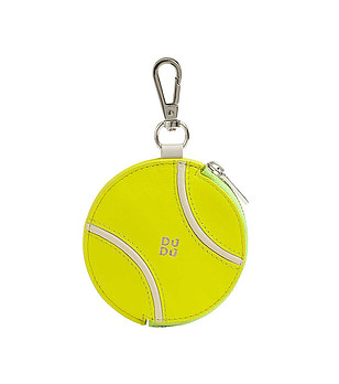 Кожен ключодържател с портмоне с форма на тенис топка снимка