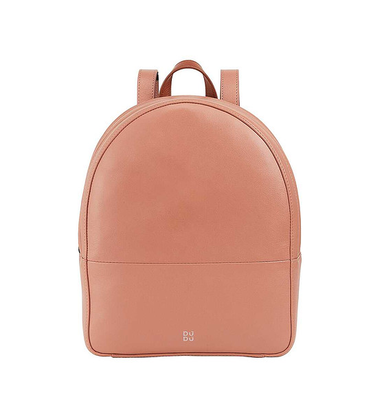 Дамска раница в цвят пудра с контрастни дръжки Favignana снимка