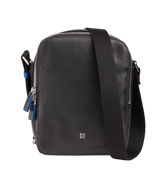 Мъжка кожена чанта в черно Okinawa снимка