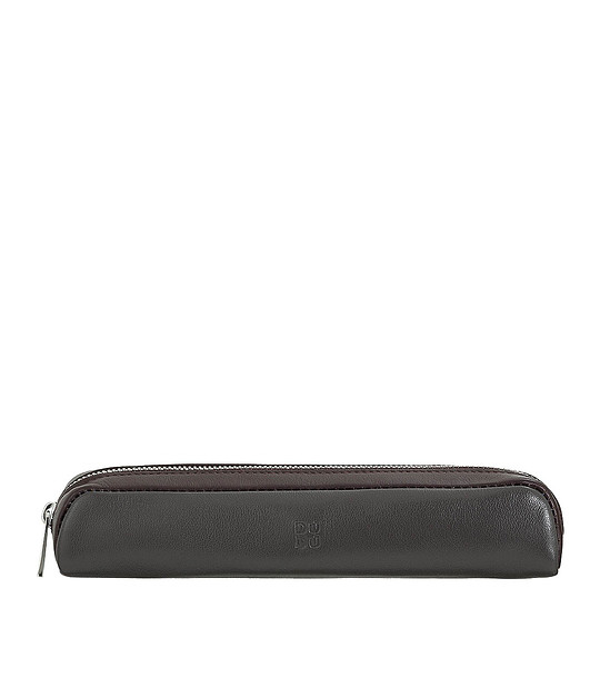 Кожен несесер за химикалки и моливи в тъмносиво снимка