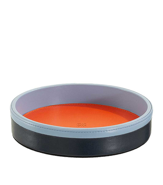 Кръгла кожена купа в сини нюанси Matisse снимка