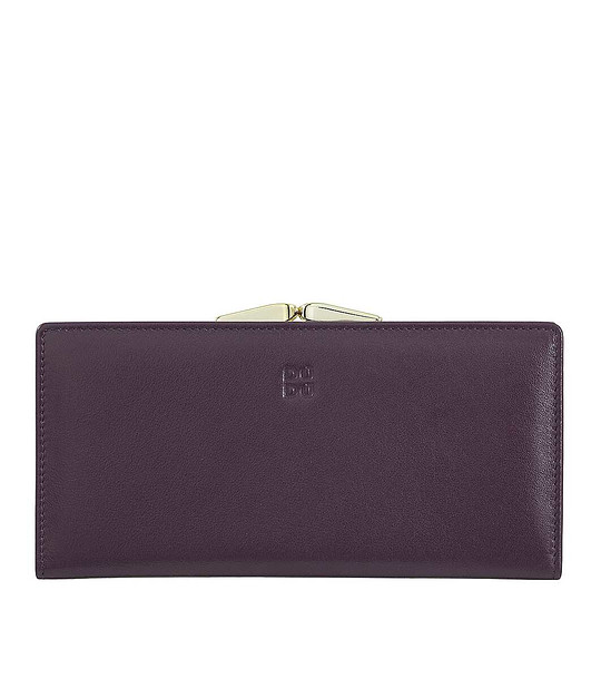 Дамски портфейл от естествена кожа в цвят патладжан Chiloé с RFID защита снимка