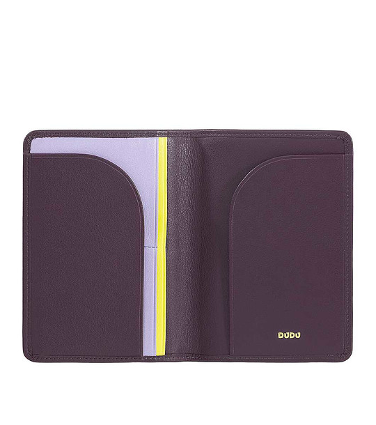 Надежден и стилен кожен аксесоар за паспорт в лилаво Hawaii снимка