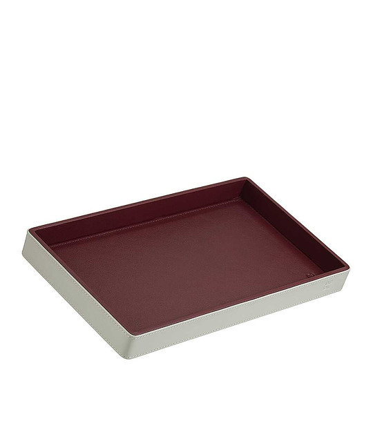 Кожена купа Valet в сиво и кафяво снимка