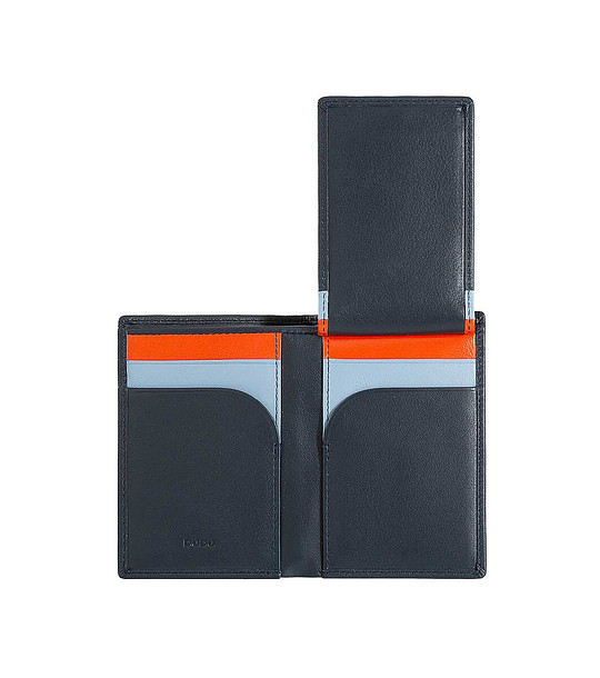 Тъмносин мъжки портфейл от естествена кожа Cook с RFID защита снимка