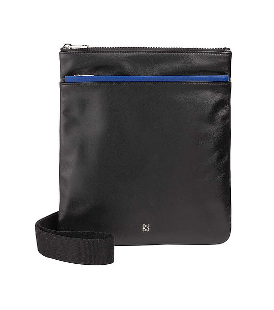 Мъжка черна кожена чанта Panay снимка