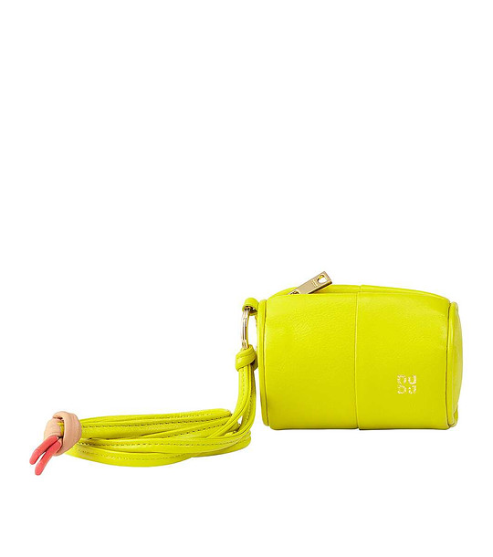 Кожен калъф за AirPods в цвят лайм снимка