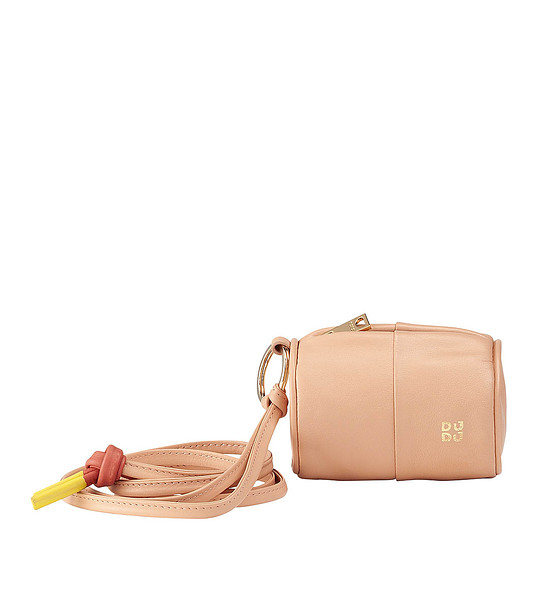 Кожен калъф за AirPods в цвят пудра снимка