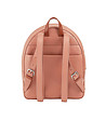 Дамска раница в цвят пудра с контрастни дръжки Favignana-1 снимка