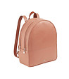 Дамска раница в цвят пудра с контрастни дръжки Favignana-2 снимка