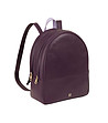 Тъмнолилава дамска раница с контрастни дръжки Favignana-1 снимка