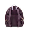 Тъмнолилава дамска раница с контрастни дръжки Favignana-2 снимка