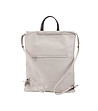 Дамска раница от естествена кожа в перлен нюанс Linosa-1 снимка