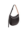 Дамска кожена чанта в черно Hispani-1 снимка