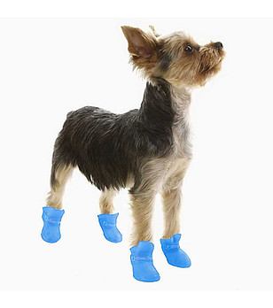 Комплект от 4 броя силиконови ботушки за куче 18-30 кг снимка