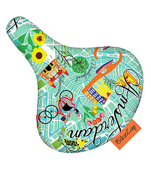 Протектор за седалка на велосипед с принт  Get Lost Amsterdam снимка