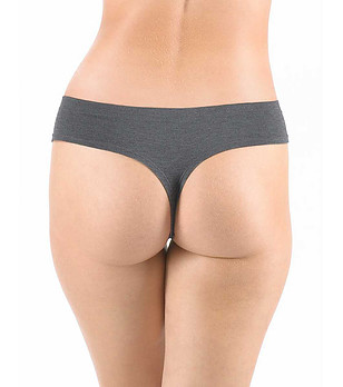 Дамски прашки от бамбукова вискоза в сив нюанс снимка