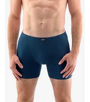 Тъмносини мъжки боксерки с удължени крачоли снимка