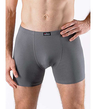 Мъжки памучни сиви боксерки снимка