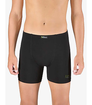 Мъжки черни боксерки с удължени крачоли снимка