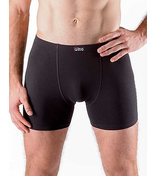 Памучни мъжки черни боксерки снимка