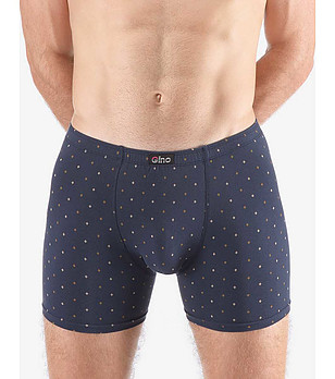 Мъжки тъмносиви боксерки с принт снимка