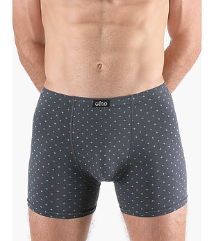 Сиви мъжки боксерки с удължени крачоли снимка