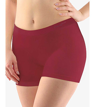 Дамски боксерки от бамбукова вискоза в цвят бордо снимка