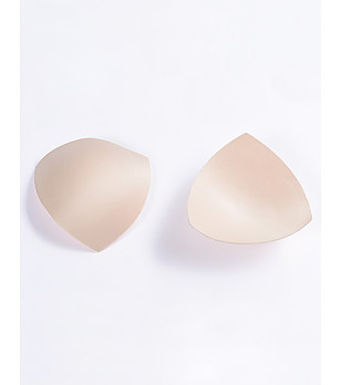 Триъгълни подплънки в перлен нюанс снимка