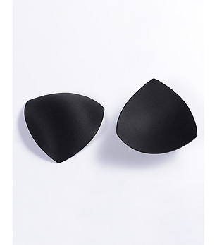 Триъгълни подплънки в черно снимка