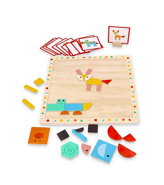 Магнитен пъзел с форми снимка