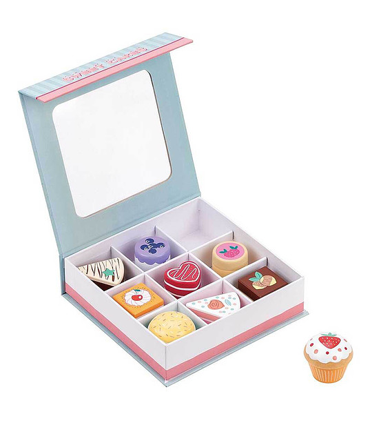 Комплект дървени кексчета снимка