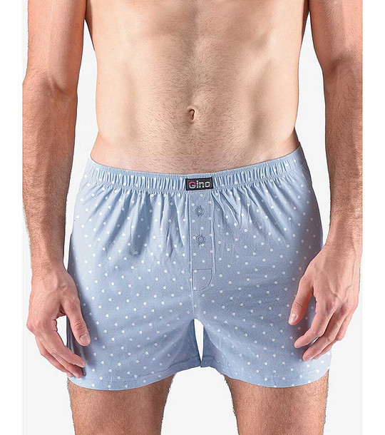 Светлосиви мъжки боксерки на точки снимка