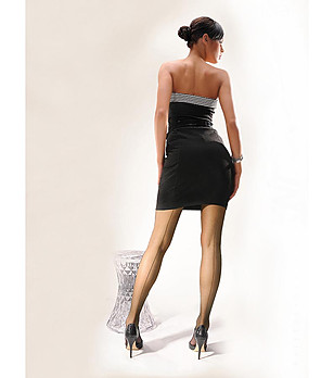 Бежов чорапогащник с кант Iga 20 DEN снимка