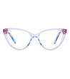 Дамски рамки за очила котешко око  в светлосиньо и лилаво AUBRIE-1 снимка