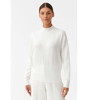 Пуловер Cekiro в слонова кост снимка