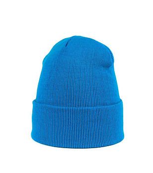 Синя класическа шапка снимка