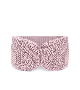 Плетена лента за глава в розово снимка