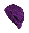Лилава плетена барета Klara-1 снимка
