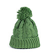 Зимна унисекс шапка в зелено-2 снимка