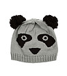 Детска шапка - панда в сиво и черно-1 снимка