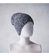 Сива зимна дамска шапка-2 снимка