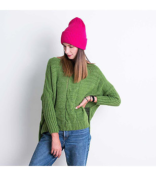 Цикламена класическа зимна унисекс шапка снимка