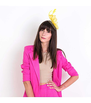 Фасинатор в жълто Jane снимка